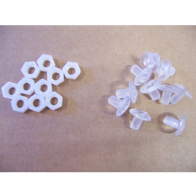 Clips, dice, washers